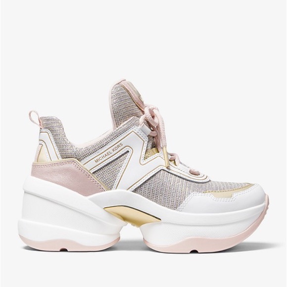 Michael Kors Shoes - Michael Kors Olympia Trainer Glitter Sneakers